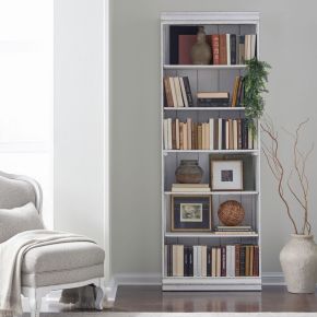 Liberty Furniture 244-HO3084 Magnolia Manor - 84" Bookcase (RTA) - White