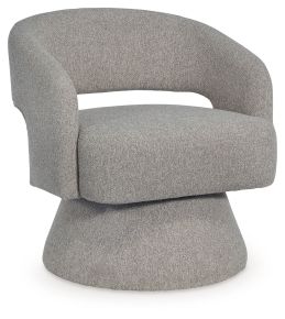 Signature Design by Ashley® A3000757 Nashkins - Swivel Accent Chair - Pebble