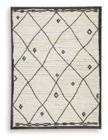 Signature Design by Ashley® R408301 Fenriston - 8' x 10' Rug - Cream / Black