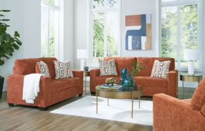 Signature Design by Ashley® 24304/38/35/25 Aviemore - 3 Pc. - Sofa, Loveseat, Rocker Recliner - Spice