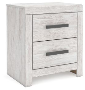 Ashley Furniture B3788-92 Cayboni - Two Drawer Night Stand - Whitewash