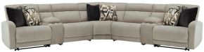 Signature Design by Ashley® 54405S10 Colleyville - Stone - 7-Piece Power Reclining Sectional