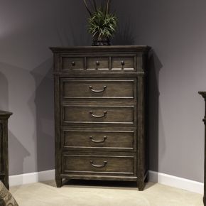 Liberty Furniture 297-BR41 Paradise Valley - 5 Drawer Chest - Saddle Brown