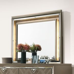 ACME 25324 Skylar - Mirror With LED - Dark Champagne