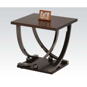 ACME 80357 Isiah - End Table - Black Nickel