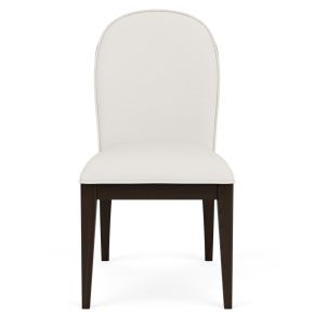 Riverside Furniture 27157 Lydia - Curved Upholstered Side Chair (Set of 2) - White