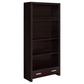 CoasterEveryday 800905 Skylar - 5-Shelf Bookcase With Drawer - Cappuccino