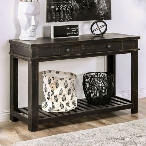 Furniture of America EM4009BK-S Mcallen - Sofa Table - Rustic Black