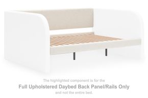 Signature Design by Ashley® PCB1566-183 Arloster - Full Upholstered Daybed Back Panel Rails - White