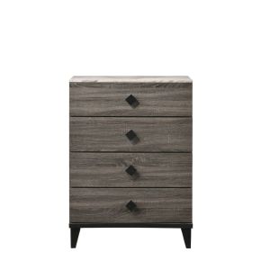 ACME 27676 Avantika - Chest - Faux Marble & Rustic Gray Oak