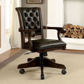 Furniture of America CM-GM347AC Kalia - Height - Adjustable Arm Chair - Brown