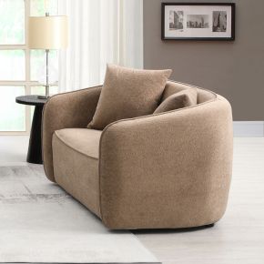 ACME LV03601 Keith - Loveseat With 2 Pillows - Brown Chenille