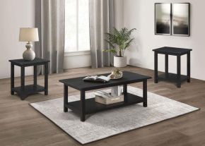 Coaster Fine Furniture 710568-S3A Payne - 3 Piece Coffee And End Table Set Distressed - Java