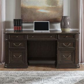 Liberty Furniture 765-HO120T Provence Park - Jr Executive Credenza Top - Brown