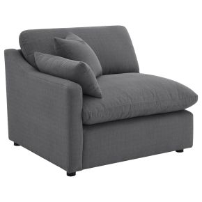 Coaster Fine Furniture 551458LAF Hobson - Upholstered LAF Chair - Charcoal