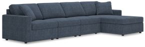 Signature Design by Ashley® 92121S27 Modmax - 4-Piece Sectional With Raf Corner Chaise - Ink