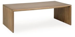 Ashley Furniture T639-1 Ella Grove - Rectangular Cocktail Table - Rich Brown
