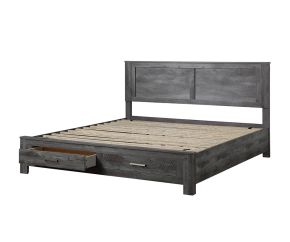 ACME 27327EK Vidalia - Eastern King Bed - Rustic Gray Oak - 47"
