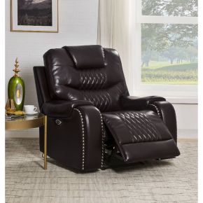 ACME 55418 ACME 55418 Braylon - Power Motion Recliner - Brown Synthetic Leather