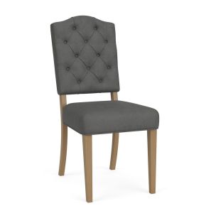 Riverside Furniture 92632 Riverside Furniture 92632 Mix-N-Match Chairs - Button Tufted Upholstered Chair (Set of 2) - Dark Gray