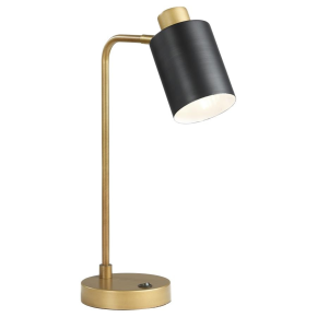 CoasterEssence 923303 Cherise - Adjustable Angle Table Lamp - Antique Brass