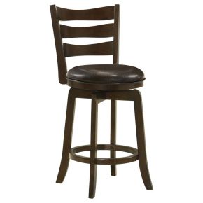 Coaster Fine Furniture 181368 Murphy - Wood Counter Height Swivel Bar Chair - Dark Brown