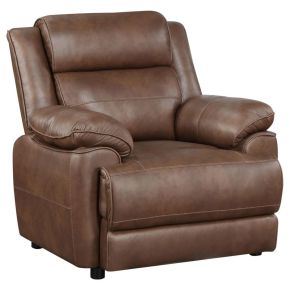 Coaster Fine Furniture 508283 Ellington - Upholstered Padded Arm Accent Chair - Dark Brown