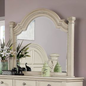 Furniture of America FOA7144WH-M Pamphilos - Mirror - Antique White
