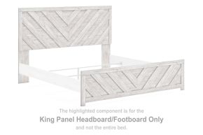 Signature Design by Ashley® B3788-72 Cayboni - King Panel Headboard/Footboard - Whitewash