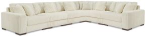 Signature Design by Ashley® 21104S20 Lindyn - 6-Piece Sectional With 3 Armless Chairs - Ivory