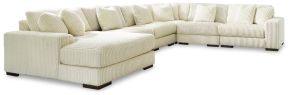 Ashley Furniture 21104S11 Ashley Furniture 21104S11 Lindyn - 6-Piece Sectional With LAF Corner Chaise - Ivory