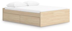 Ashley Furniture EB9632B9 Ashley Furniture EB9632B9 Onita - Queen Platform Bed With 1 Side Storage - Natural