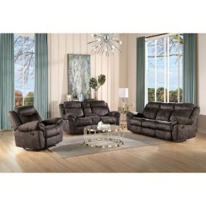ACME 55020 Zubaida - Sofa - 2-Tone Chocolate Velvet