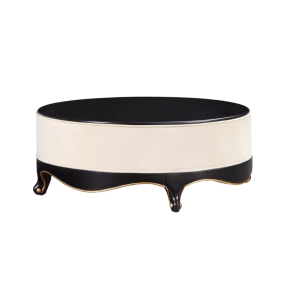 ACME 83945 Sheridan - Cocktail Table - Cream Fabric & Black