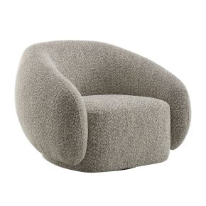 ACME LV02568 Isabel - Chair With Swivel - Brown Boucle