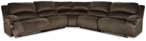 Signature Design by Ashley® 36504S6 Clonmel - Chocolate - 5-Piece Reclining Sectional