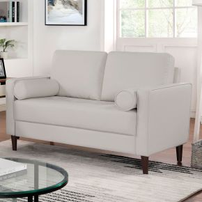 Furniture of America CM6452WH-LV Horgen - Loveseat - Off-White