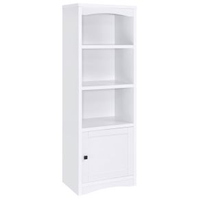 CoasterEveryday 724114 Laughlin - 3-Shelf Engineered Wood Media Tower - White