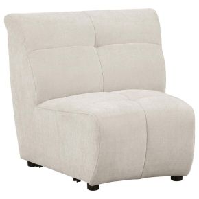 Coaster Fine Furniture 551300AC Charlotte - Upholstered Curved Armless Chair - Ivory