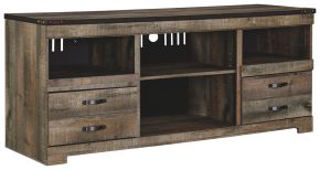 Ashley Furniture W446-68 Trinell - 63" TV Stand W/Fireplace Option - Brown