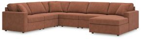 Ashley Furniture 92102S46 Ashley Furniture 92102S46 Modmax - 6-Piece Sectional With Raf Corner Chaise - Spice