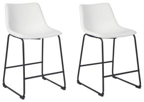 Signature Design by Ashley® D372-724 Centiar - Upholstered Barstool (Set of 2) - White