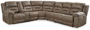 Signature Design by Ashley® 83106S3 Ravenel - 4-Piece Power Reclining Sectional With Laf Power Reclining Loveseat With Console - Fossil