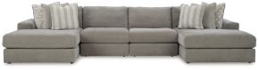 Signature Design by Ashley® 58103S11 Avaliyah - 4-Piece Double Chaise Sectional - Ash