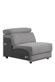 ACME 53722 Alwin - Modular Armless Chair - Dark Gray Fabric