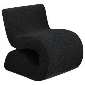 Coaster Fine Furniture 903155 Ronea - Boucle Upholstered Armless Curved Chair - Charcoal