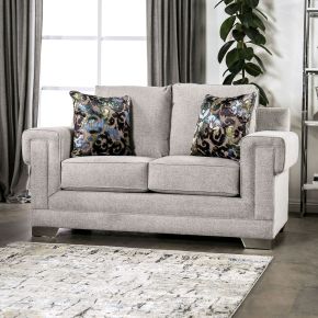 Furniture of America SM6436-LV Atherstone - Loveseat - Light Gray