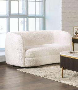 Furniture of America FM61003WH-LV Versoix - Loveseat - Off-White