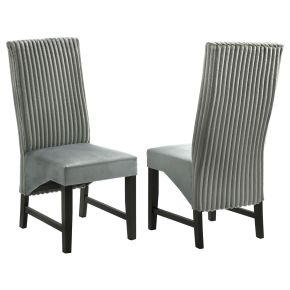 Coaster Fine Furniture 106389 Barrand - Upholstered Dining Side Chair (Set of 2) - Gray