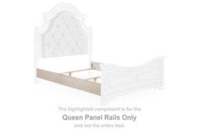 Signature Design by Ashley® B743-96 Realyn - Queen Panel Rails - Chipped White